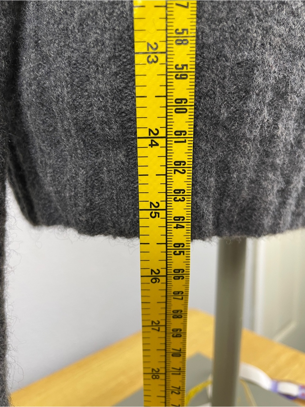 J. Crew Women's Merino Wool Blend Charcoal Gray Turtleneck Sweater Size Small - Picture 5 of 7